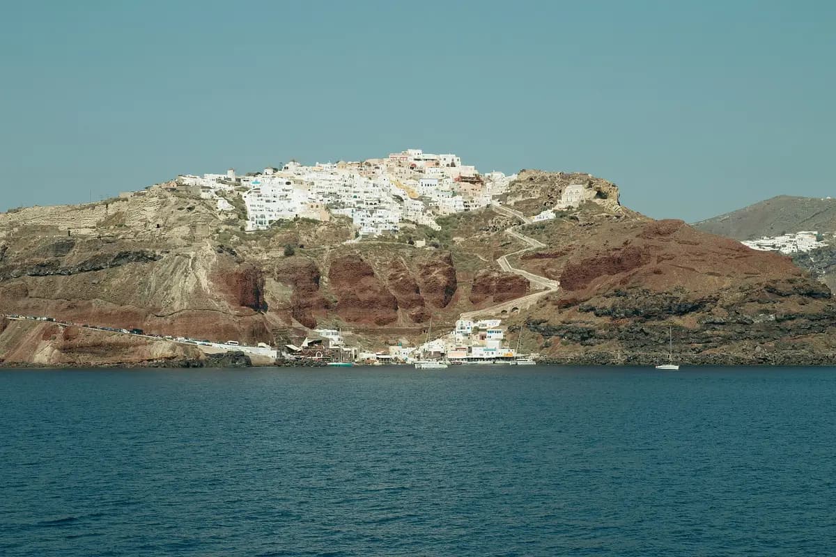 The village of Oia on the cliffs of Santorini